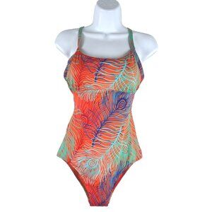 Vilebrequin Plumes Feria One Piece Swimsuit Size 8‎ Printed Multicolored SW-2099